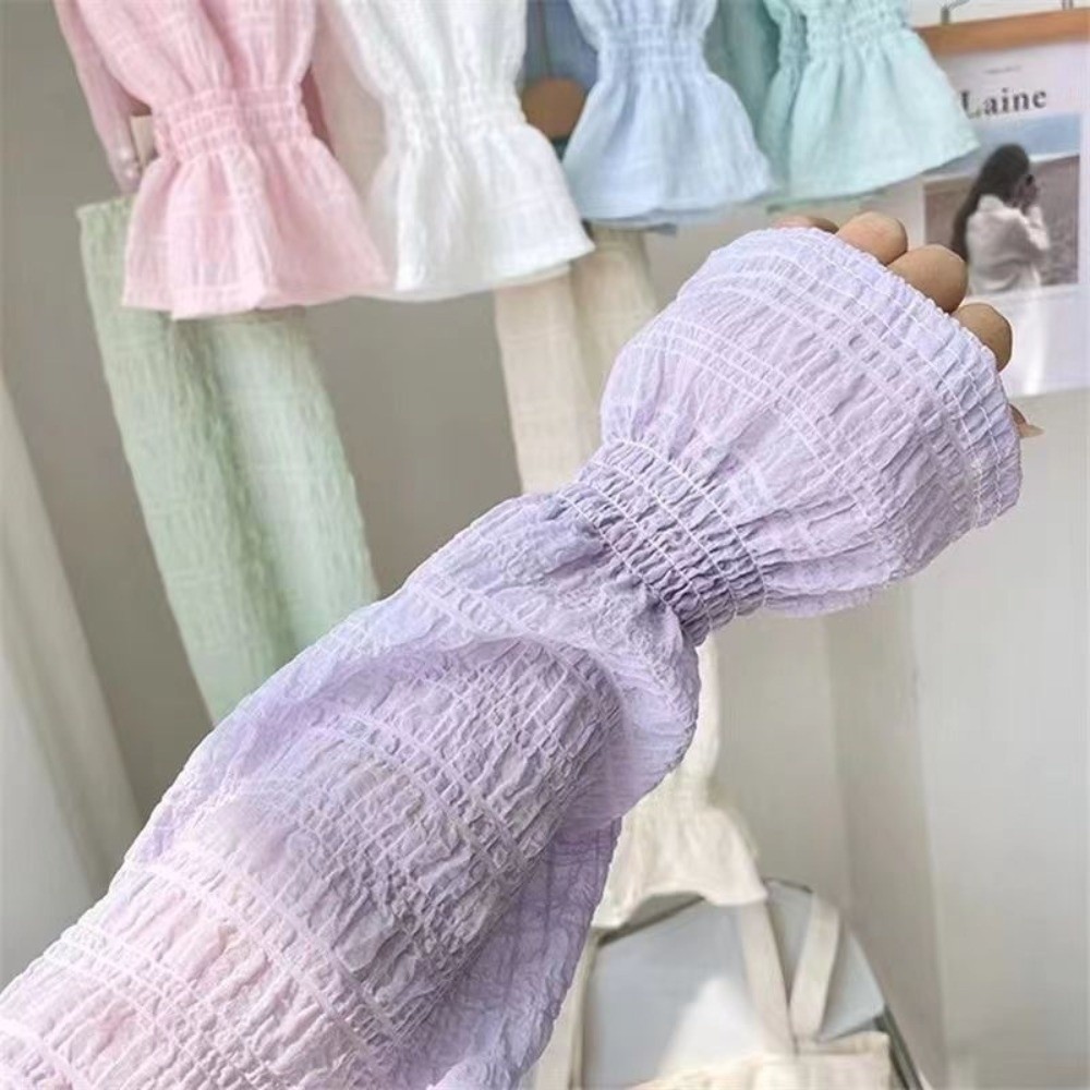 Fingerless Glove Knit - Summer Outdoor Lace Mesh Sun Protection