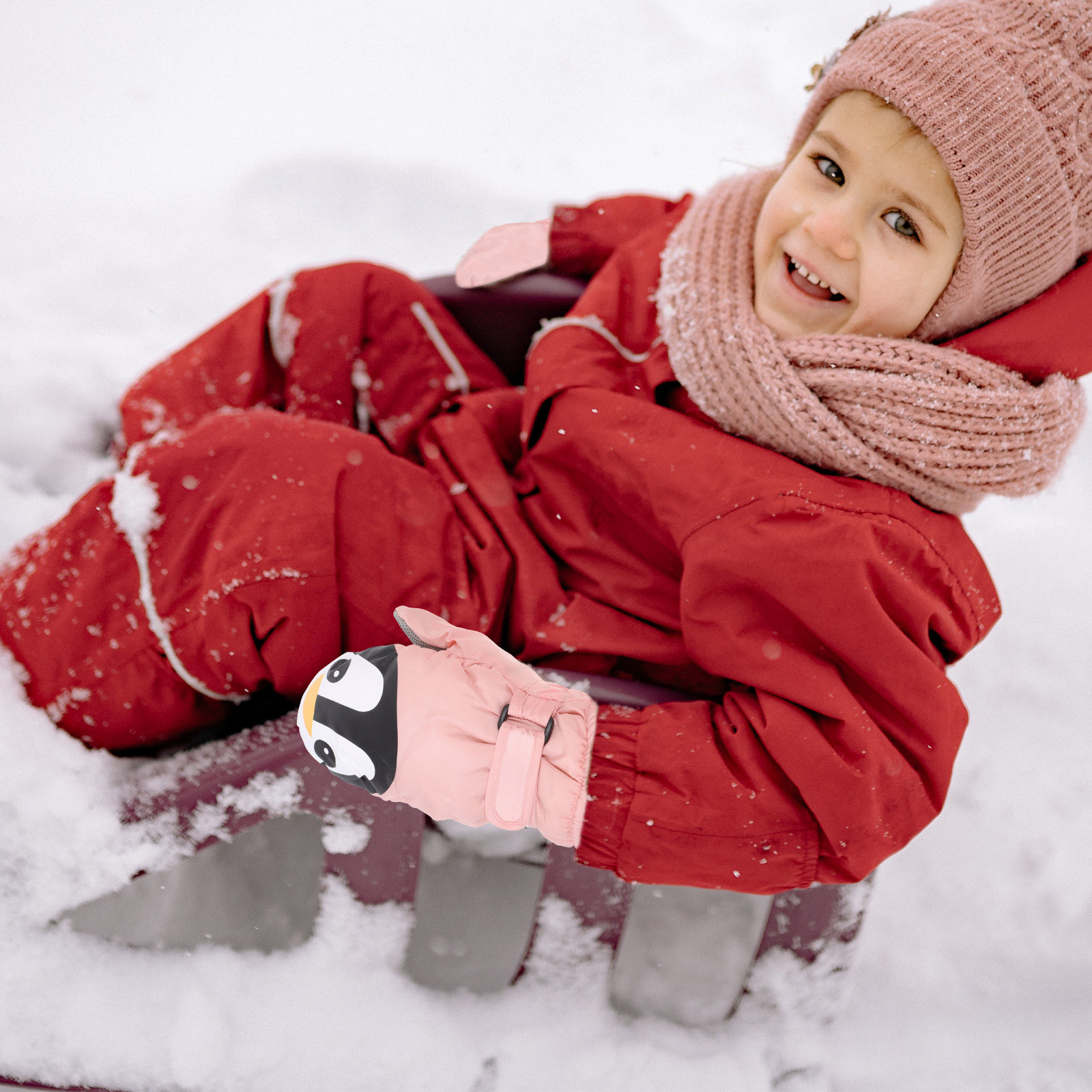 1Pair Kids Warm Gloves Cartoon - огляд і ціна Winter Glove Insulated