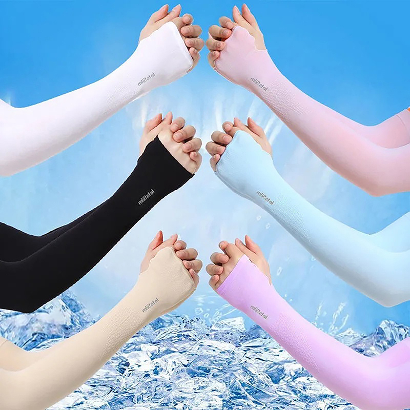 UV Solar Arm Sleeves Woman Men - огляд і ціна Fingerless Glove Knit
