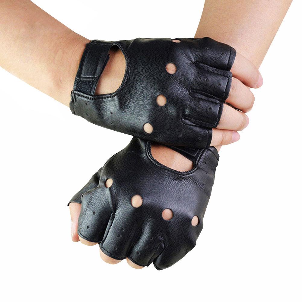 Punk Gloves Men Half Finger Pu - огляд і ціна Workout Glove Gym