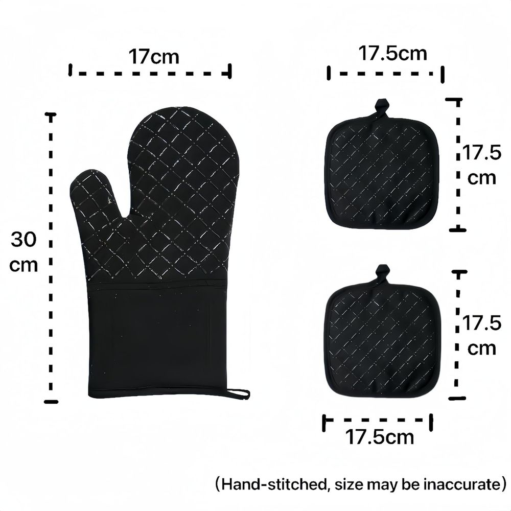 4-Piece Set, Extended Kitchen  - огляд і ціна Oven Mitt Silicone