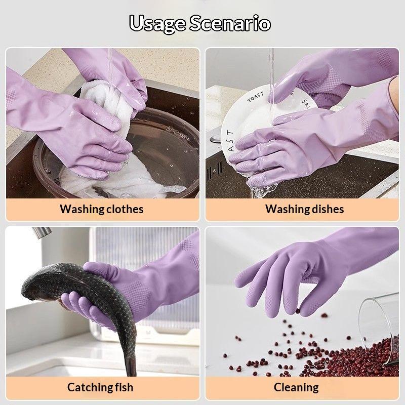 1Pair Latex Household Cleaning - огляд і ціна Dish Glove Rubber