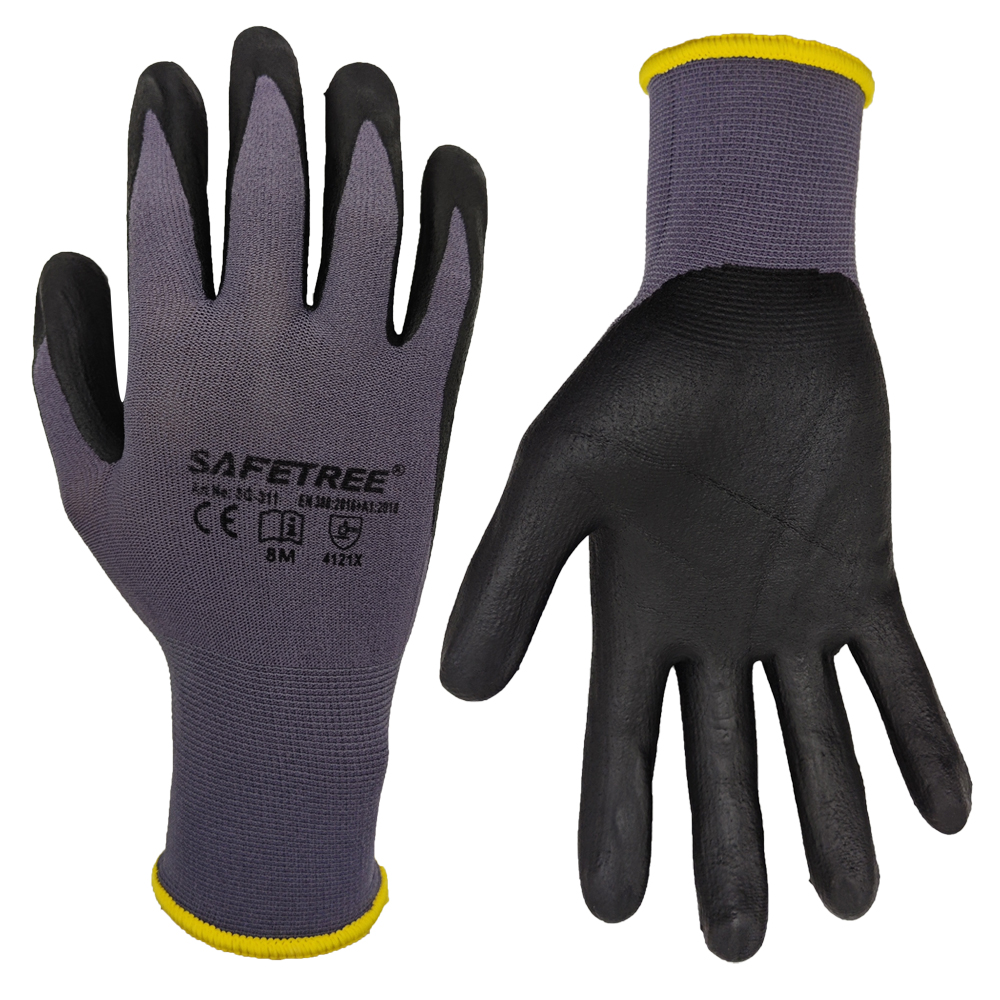 SAFETREE 10Pairs CE  Nylon Saf - огляд і ціна Nitrile Mechanic Glove