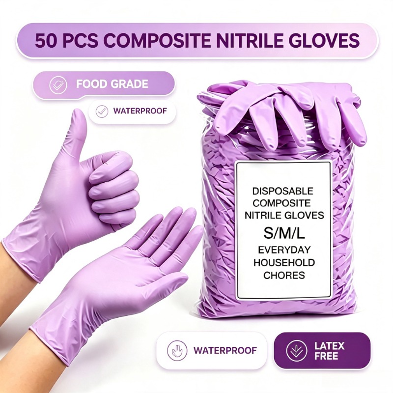 50PCS Nitrile Exam Gloves Disp - огляд і ціна Exam Glove Nitrile
